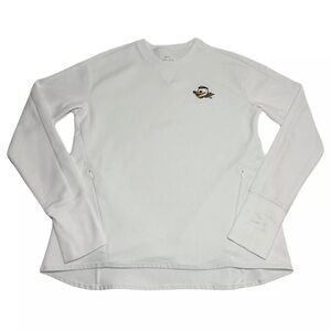 Nike Oregon Ducks Dri Fit UV Crewneck Sweater Sweatshirt Women’s Small White